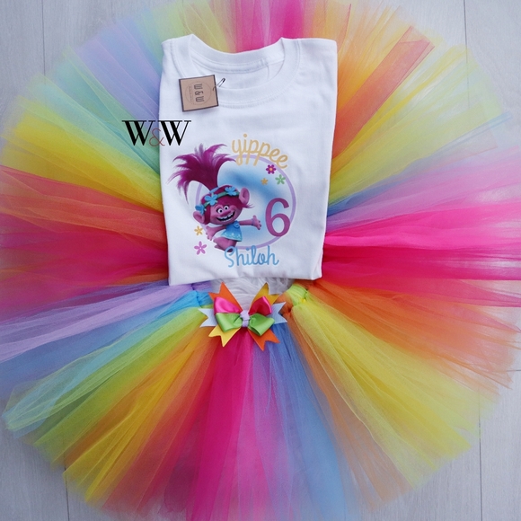 Birthday tutu with onesie or tshirt - Picture 4 of 13